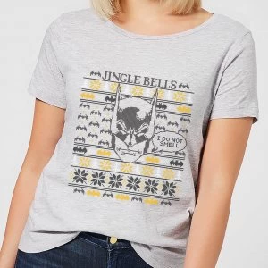 Image of DC Comics Batman I Do Not Smell Womens Christmas T-Shirt in Grey - 3XL - Grey