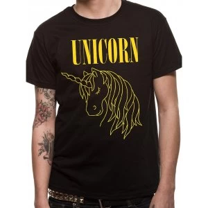 image of Cid Originals - Unicorn Mens Small T-Shirt - Black