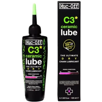 Image of Muc-Off C3 Ceramic Dry Lube - 120ml - Black
