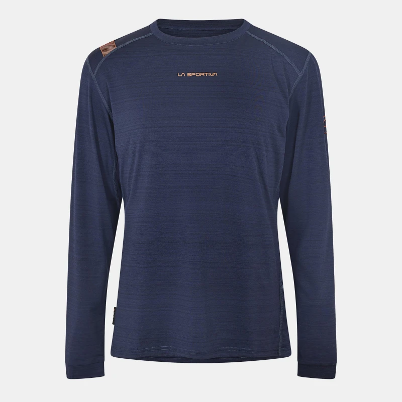 Image of La Sportiva Mens Sport Tour Baselayer Top Deep Sea male Small