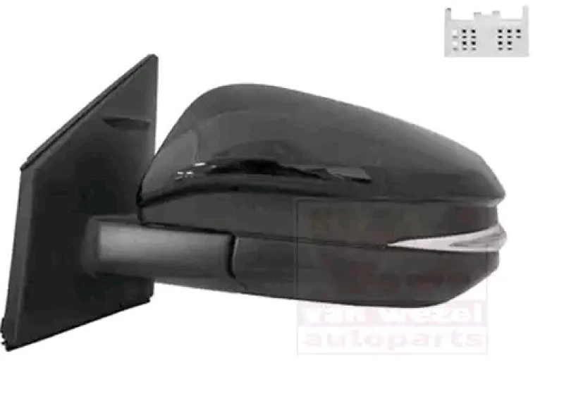 Image of VAN WEZEL 5473817 Wing mirror * HAGUS * Left, Heatable, Over-paintable Outside Mirror (50)