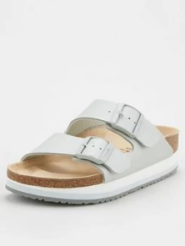 image of Birkenstock Papillio by Birkenstock Arizona Wedge Sandals - Metallic, Size 3, Women