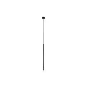 Image of Trikala LED Slim Ceiling Pendant Light 7W Aluminium 3000K Black