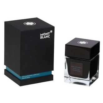 image of Mont Blanc - Ink Bottle 50ml Elixir Parfumeur, Marine Scent, Blue - Ink Bottle - Blue