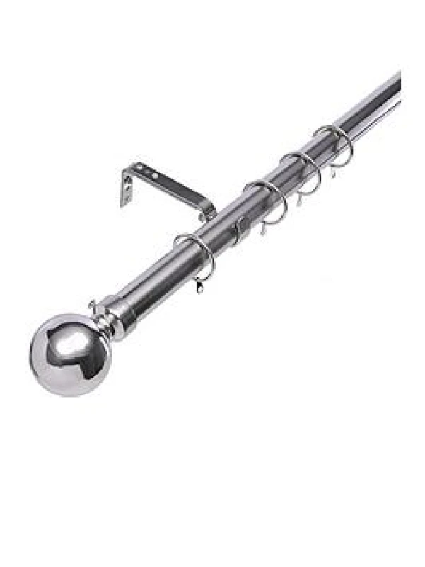 Image of Glamour 28mm Antique Gold Crackle Glass Finial Curtain Pole 90 - 160 Cm HICS0100ABRS916