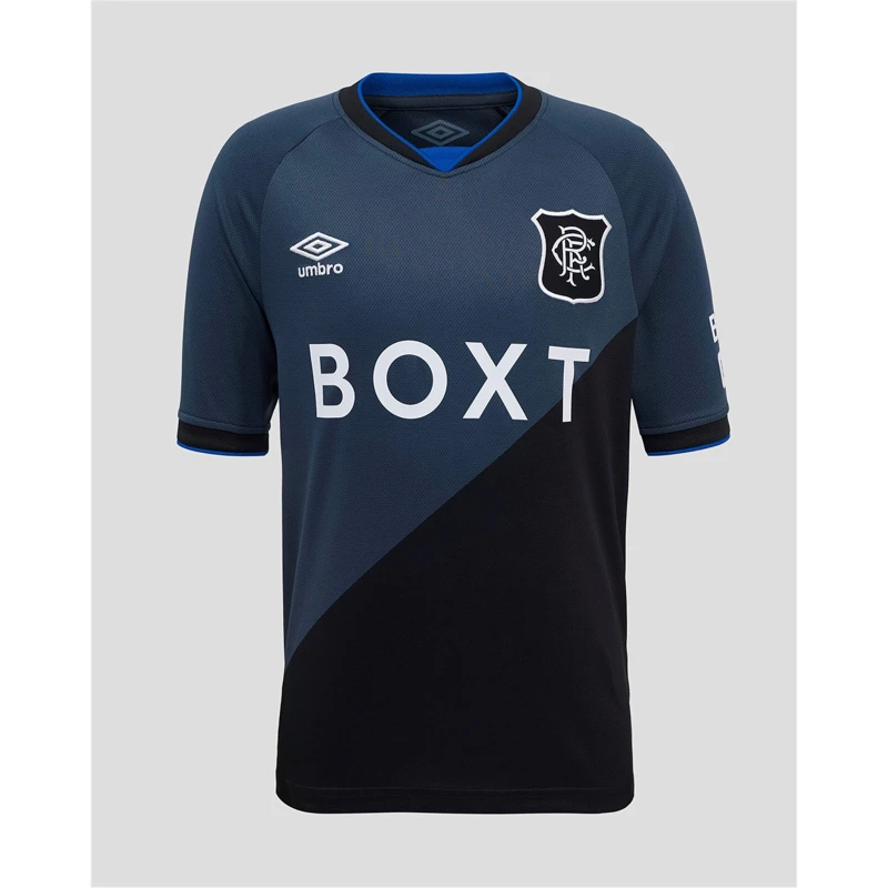 Image of Umbro Rangers Third Shirt 2025 2026 Juniors Black/Grey male 7-8 (S)
