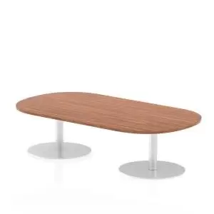 Image of Italia Poseur Boardroom Table 1800 Top 475 High Walnut