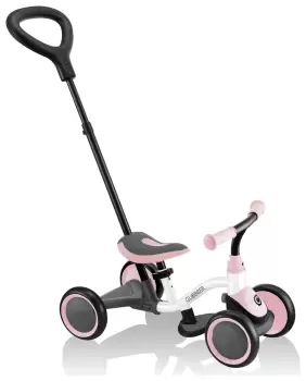 image of Globber 3-in-1 Learning Bike Ride On - Pastel Pink