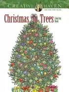 Image of creative haven christmas trees coloring book