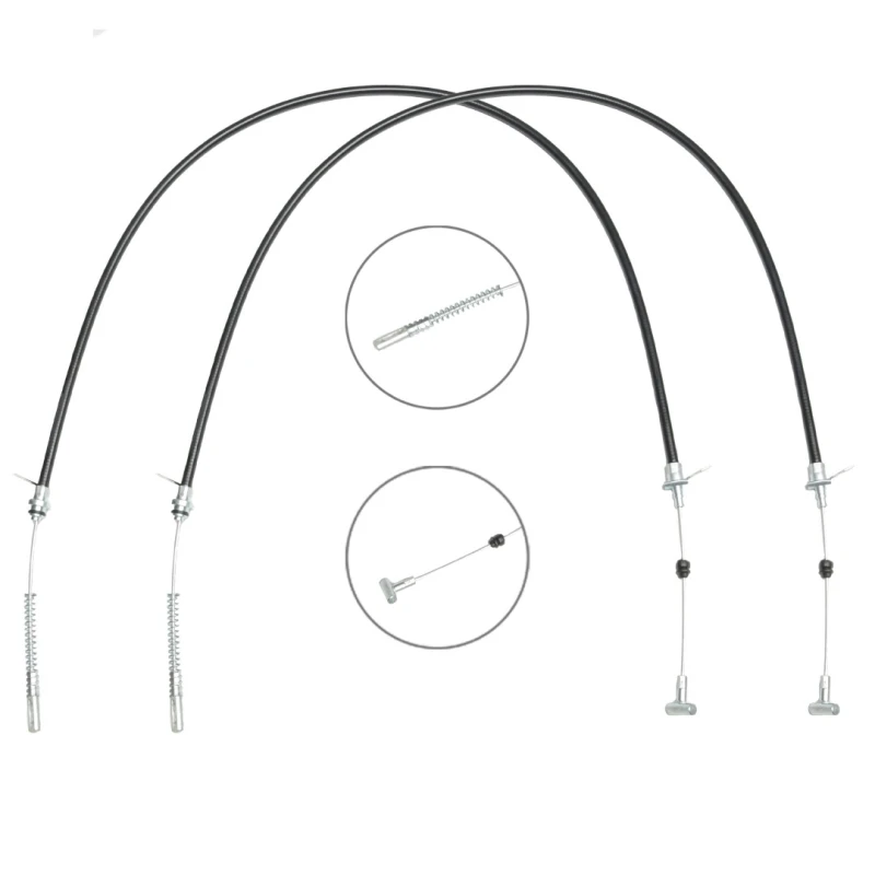 Image of RIDEX 124C1758 Brake Cable Left Rear, 1450/1115mm Cable,parking brake (124)