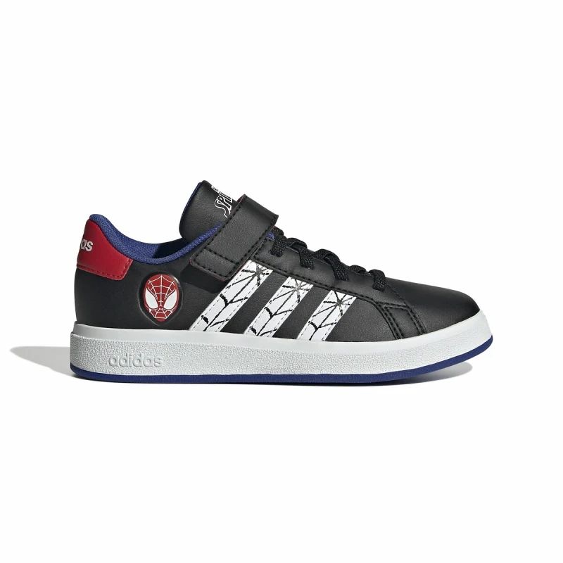 Image of adidas X Marvel's Spider-Man Grand Court Shoes Childrens - Blue Blue 2