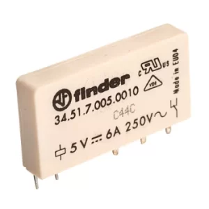 Image of Finder 34.51.7.005.0010 5V Relay (UltraSlim) SPDT 6A 34.51