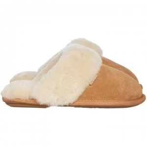 image of Just Sheepskin New duchess mule slipper - Chestnut