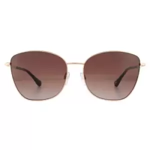 image of Ted Baker Aviator Demi Gold Brown Gradient Sunglasses