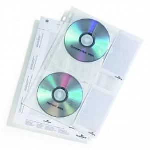 Image of Durable CDDVD Multi-Punched Pockets Pack of 5