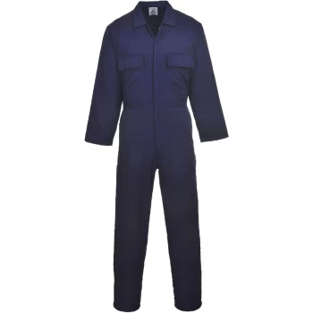 Image of Portwest - S999 sz M (tall) Navy Work Euro Boiler Suit Coverall Overall PPE Mechanic