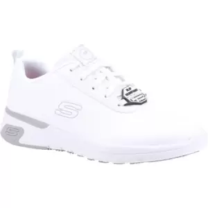 Image of Skechers Womens/Ladies Marsing Gmina Slip Resistant Leather Trainers (3 UK) (White)