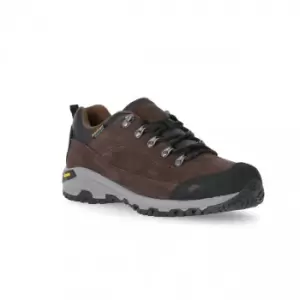 Image of Trespass Mens Falark Vibram Leather Walking Shoe (10 UK) (Dark Earth)