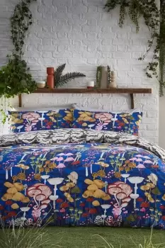 Image of Amanita Abstract Mushroom Duvet Cover Set