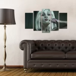 Image of 5MX-21 Multicolor Decorative MDF Painting (5 Pieces)