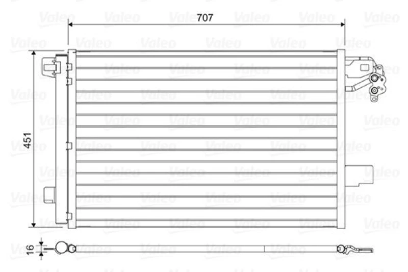Image of Air conditioning condenser VALEO 814461