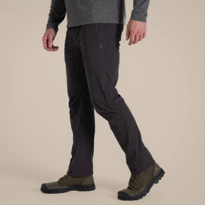 Image of Craghoppers Craghoppers Men NosiLife Pro Insect-Repellent Lightweight Stretch Trouser in Dark Grey Size: 34R Dark Grey 34R Male 5063260002110