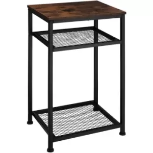 Image of Tectake - Bedside table York - coffee table, lamp table, side table - industrial dark - industrial dark