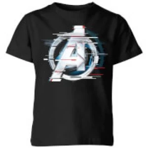 Image of Avengers: Endgame White Logo Kids T-Shirt - Black - 11-12 Years
