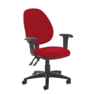 Image of Dams MTO Jota High Back PCB Operator Chair with Adjustable Arms - Solano Yellow