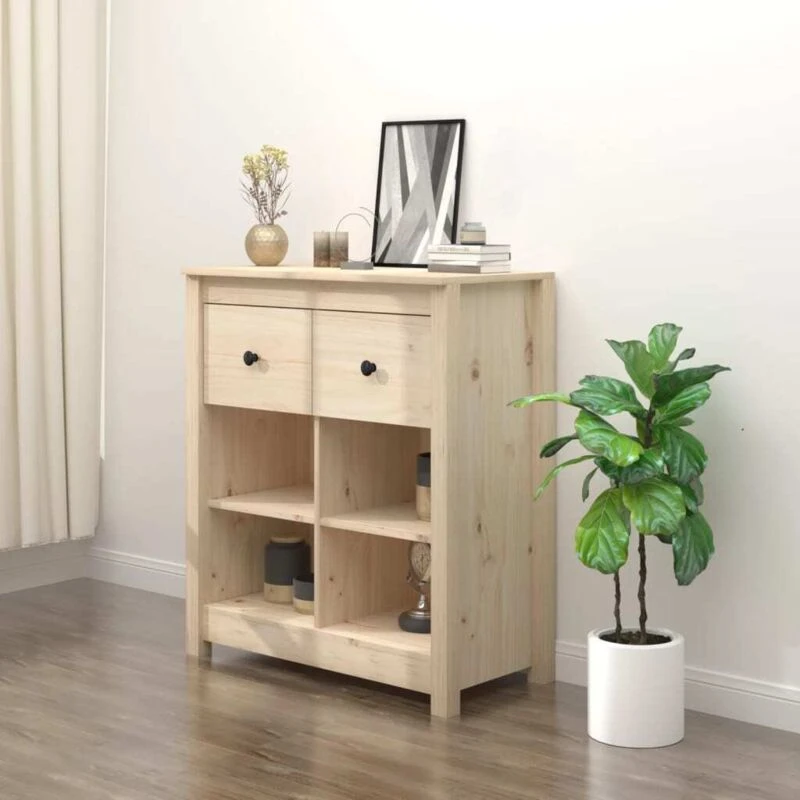 Image of VIDAXL Sideboard 70x35x80cm Solid Wood Pine Vidaxl 8720286922552
