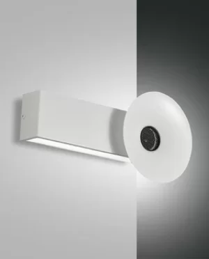 Image of Aretha Integrated LED Wall Light White Glass