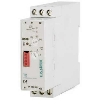 image of Monitoring relay 24 Vdc 24 V AC 1 change over Fanox