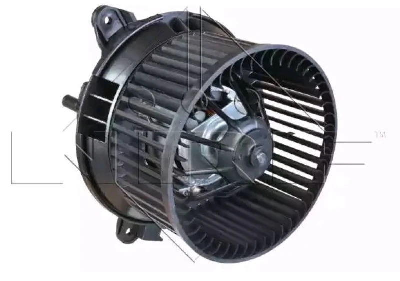 Image of NRF 34013 Blower Motor EASY FIT for left-hand drive vehicles, with integrated regulator, with adapter Interior Blower (2669)