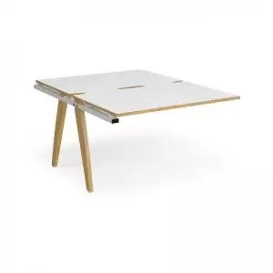 Image of Fuze add on units back to back 1200mm x 1600mm - white frame and white