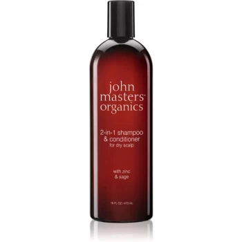 image of John Masters Organics Zinc & Sage Shampoo And Conditioner 2 In 1 473ml