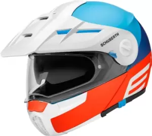 Image of Schuberth E1 Cut, white-blue-orange, Size S, white-blue-orange, Size S
