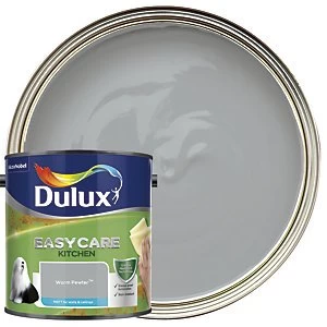 Image of Dulux Easycare Kitchen Warm Pewter Matt Emulsion Paint 2.5L