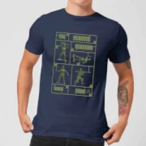 Toy Story Plastic Platoon Mens T-Shirt - Navy - XXL