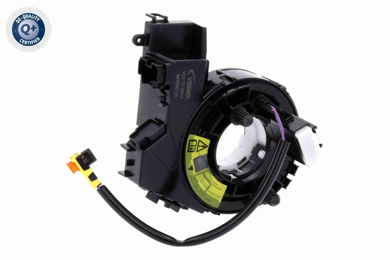 Image of Clock spring for steering wheel VEMO V25-72-0313