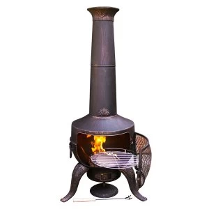 image of Gardeco Tia Chiminea - Bronze