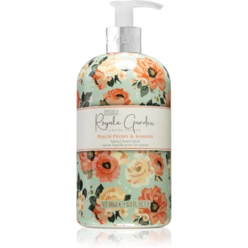 image of Baylis & Harding Royale Garden Peach, Peony & Jasmine Hand Soap 500ml