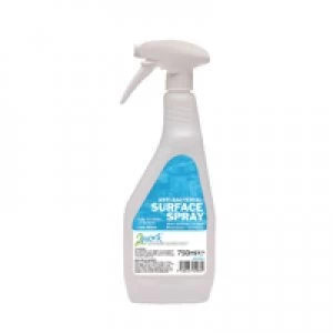 image of 2Work Anti-bacterial Sanitiser Spray 750ml Pack of 6 2W04586