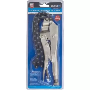 Image of Locking Pliers with 18" Chain