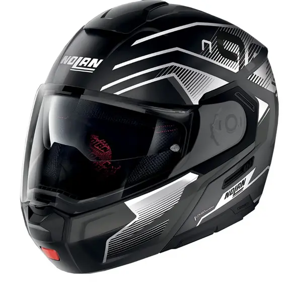 image of Nolan N90-3 Comeback 43 Flat Black ECE 22.06 Modular Helmet Size XL