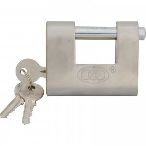 Image of Faithfull Brass Shutter Padlock 80mm Standard