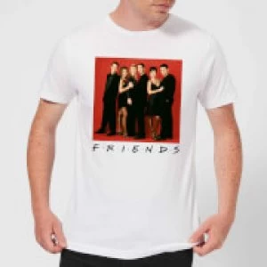 Image of Friends Character Pose Mens T-Shirt - White - 3XL