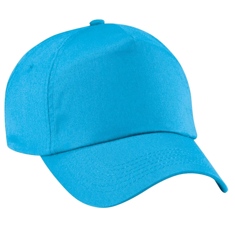 Image of Beechfield Beechfield Men Plain Original 5 Panel Baseball Cap Pack of 2 in Baby Blue Baby Blue One Size Male 5059269086824