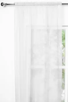 Image of Pair of Plain Voiles - Size: 140x137cm - White