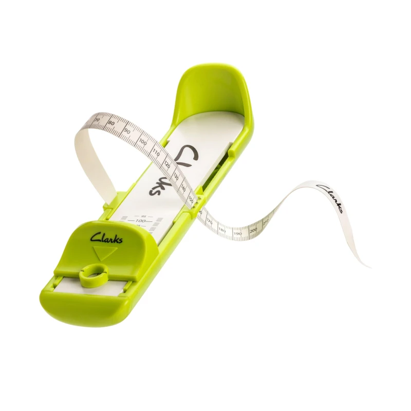 Image of Clarks Toddler Gauge White/Green Foot Gauge White