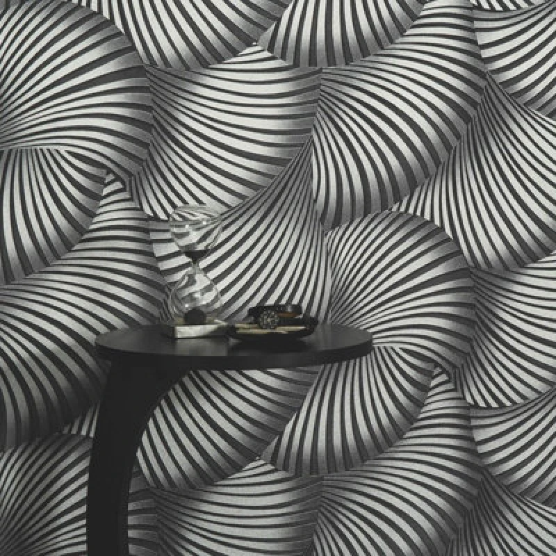 Image of Erismann Erismann Twill Silver Vinyl Wallpaper silver
